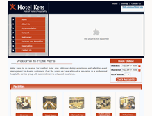 Tablet Screenshot of hotelkens.com